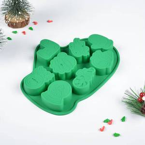 High-quality glove-shaped snowflake and snowman silicone Christmas <b>baking</b> <b>set</b> cake mold - Product Image 4