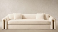 Canapé rond en tissu, artisanat de luxe, moderne, confortable, pour salon, détente, personnalisation unique