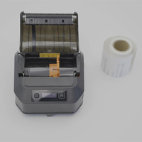 Impresora Térmica de Etiquetas de 80 mm con Batería, Impresora de Recibos Pequeña Inalámbrica con Bluetooth para Android e iOS, con Cortador Automático