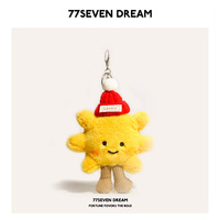 En gros, Adorable pendentif de sac en peluche motif tournesol, porte-clés poupée en peluche de dessin animé, joli ornement à suspendre pour sac à dos, cadeau pour enfants