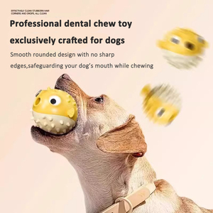 Juguete para Perros NIBAO con Forma de <span class=keywords><strong>Pez</strong></span> Burbuja, Juguete Antiaburrimiento para Masticar y Dentición para Corgi, Poodle, Pelota de Juego para Mascotas con Dispensador de Golosinas - Product Image 2
