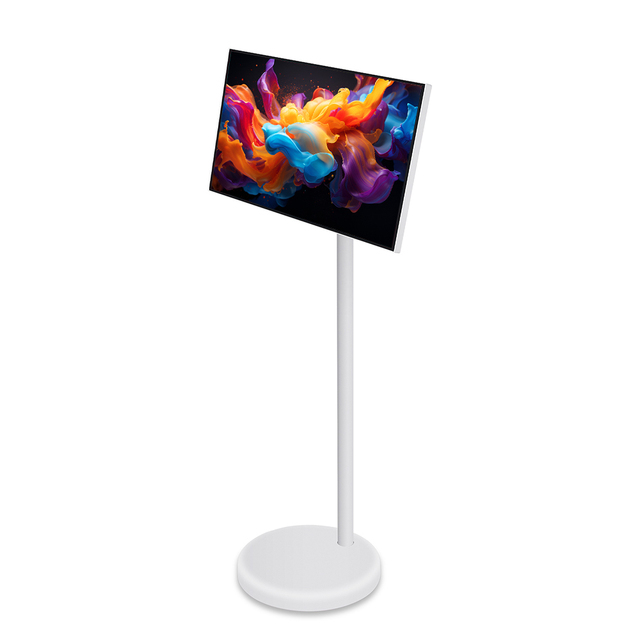 Wholesale White LED Digital Signage Portable Android TV 27/32 Inch Rollable Smart TV 10 Point Touch 75Hz 4K HD1080p