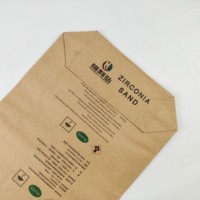 Etiquetas Personalizadas, Bolsas de Papel Kraft Marrón Resistentes, Reciclables y Ecológicas con Asa para Envasado de Arroz, Harina y Cereales, con Logotipo Personalizado