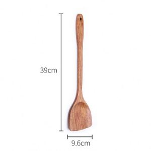 Espátula Plana de Madera Natural con Logotipo Personalizado para Cocinar - Product Image 2