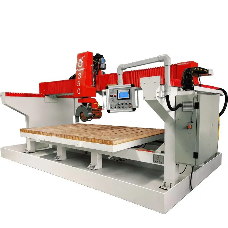 HUALONG machinery One piece monoblock bridge saw granite marble sintered stone tile porcelain cutting machine