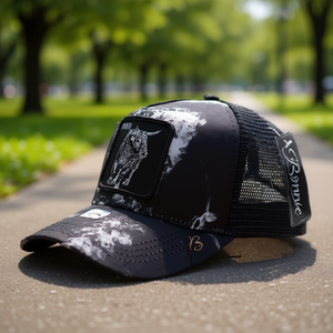 Cappello da camionista Ryder a 6 pannelli in tessuto a rete, regolabile, traspirante, impermeabile, casual, unisex, per adulti, quattro stagioni - Product Image 2