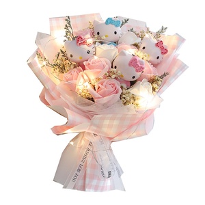 Fiori <span class=keywords><strong>di</strong></span> Sapone Decorativi Romantici Cinesi all'Ingrosso, Lunga Durata, per <span class=keywords><strong>San</strong></span> <span class=keywords><strong>Valentino</strong></span>, Festa del Papà, Compleanno, Festa dell'Insegnante - Product Image 5