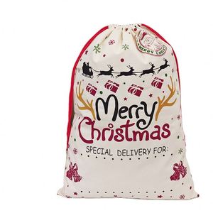Sac en tissu écologique à cordon de serrage High King en stock, idéal pour les cadeaux de Noël, vente en gros - Product Image 1