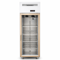 Réfrigérateur commercial vertical pour boissons avec porte vitrée et éclairage LED pour magasins de proximité et bars