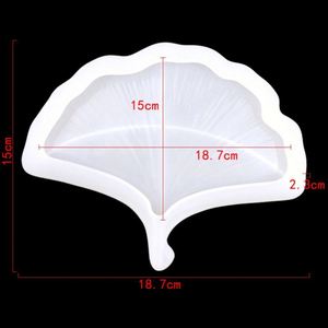 Moule en silicone pour dessous de verre en forme de feuille de fleur unique, pour résine époxy, fabrication artisanale, DIY, OEM/ODM - Product Image 2