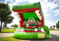 Parcours d'obstacles gonflable commercial pour enfants et adultes, idéal pour les événements extérieurs, location de château gonflable, jeu de course avec toboggan