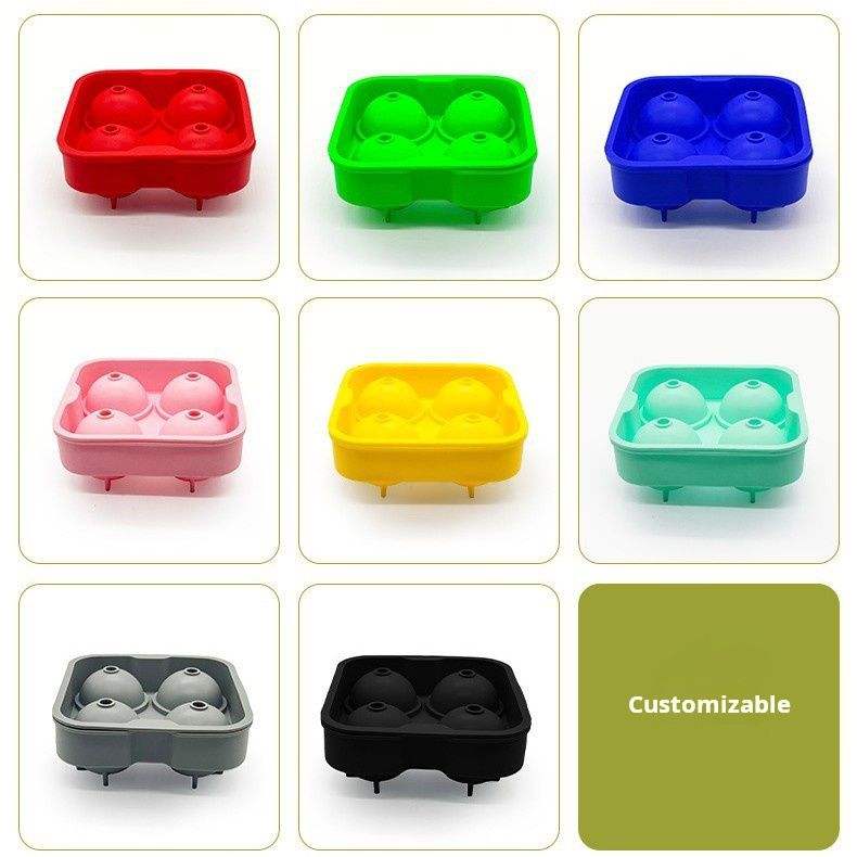 Silicona para rejilla de hielo de 2/4/8 bolas
