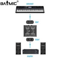 Convertisseur Audio professionnel 1 2 canaux boîte directe passive boîte DI avec faible bruit pour studio de spectacle de basse de guitare