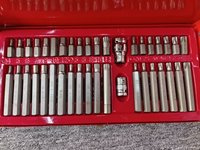 Juego de 40 Puntas de Destornillador de Alta Dureza, Tipos Estrella/Hexagonales/Estriadas, Acero CRV, para Reparación de Automóviles y Mantenimiento de Maquinaria