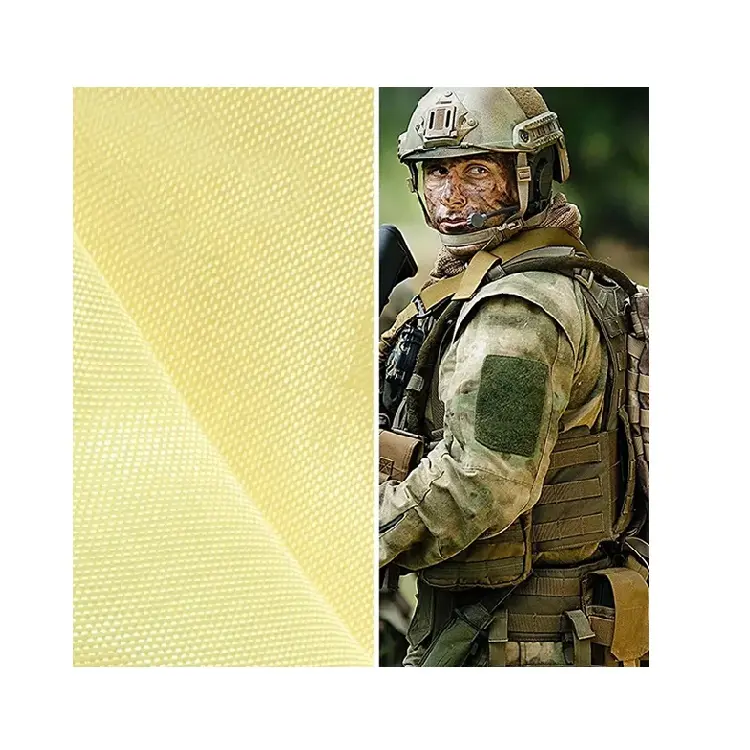 Alta resistencia, alta temperatura, resistente al corte, resistente al desgaste, impermeable, tela tejida de aramida, tela de aramida balística de Kevlar