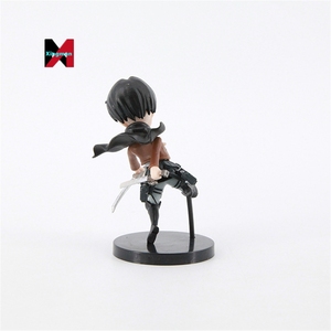 6 uds Q versión Eren Mikasa Attack on Titan Pvc Modelo figura de juguete estatuas anime figuras de acción - Product Image 3