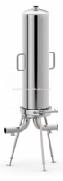 Boîtier de filtre à liquide en acier inoxydable 304/316L certifié ISO9001 CE, poli électrolytiquement, compatible avec les éléments filtrants à eau de 10 à 40 pouces