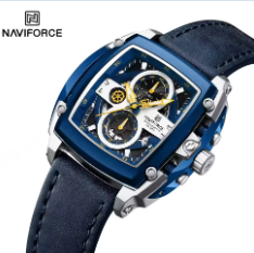 Reloj de Cuarzo CURREN 8442 Nuevo para Hombre, Resistente al Agua 3ATM, Reloj de Pulsera Moderno con Calendario, Esfera Tonneau, Movimiento de Cuarzo - Product Image 3