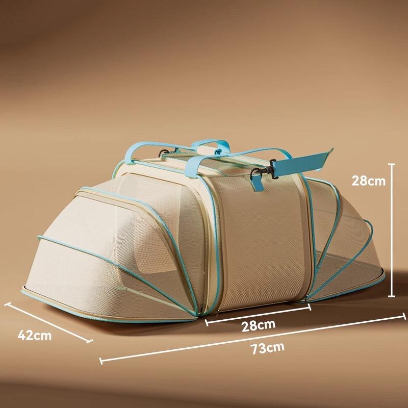 01 Pet backpack with front and back extension