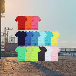 Camiseta Unisex para Niños, 100% Poliéster, Impresión de Logotipo Personalizado, Corte Holgado, Estilo Casual, Diseño en Blanco para Niños y Niñas - Product Image 2