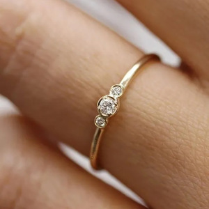 Anello Nuziale Minimalista, Elegante Gioiello da Dito per Donne, Stile Semplice - Product Image 4