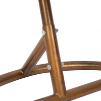 Patio Osier Oeuf Balançoire Chaise Suspendue avec Support Intérieur Balançoire Extérieur Hamac Oeuf Chaise