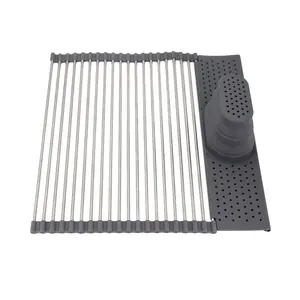 <span class=keywords><strong>Estante</strong></span> de secado de <span class=keywords><strong>platos</strong></span> de acero inoxidable 304, organizador de cocina, <span class=keywords><strong>estante</strong></span>, soporte para <span class=keywords><strong>platos</strong></span> - Product Image 1