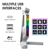 Support multi-ports pour casque LDON-ZH001, Type-C + 2 USB 3.0 + 3,5 mm pour Airpods Max