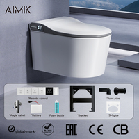 Nouvelle Conception 2026 – WC Intelligent Mural avec Télécommande, Sans Contact, Sanitaire et Intelligent – Ensemble Cuvette de Toilettes Connectée