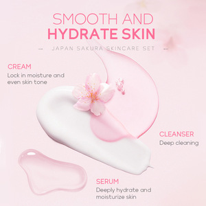 Vente en gros Kit de voyage <span class=keywords><strong>japonais</strong></span> à fleurs de <span class=keywords><strong>cerisier</strong></span> Ensemble de soins de la peau 4 pièces Ensemble de soins de la peau rajeunissants au Japon - Product Image 3