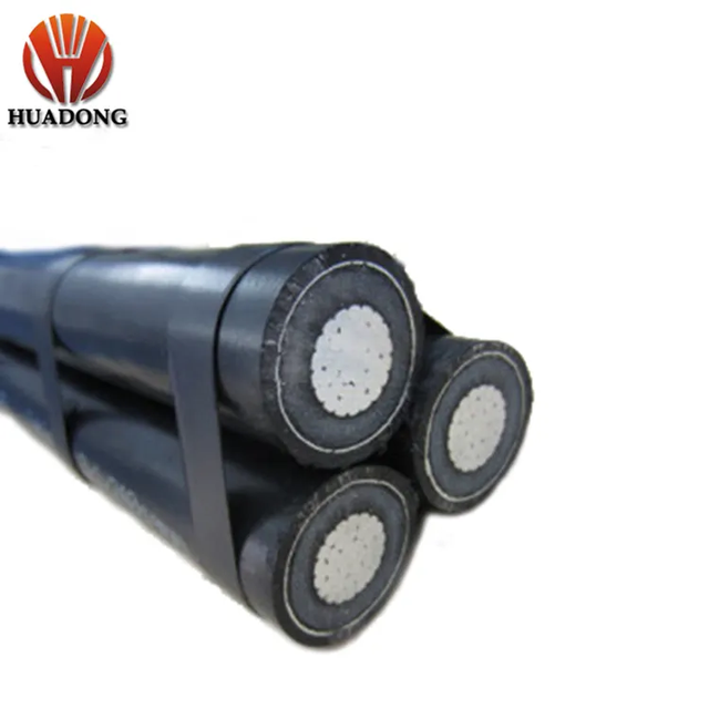 Medium Voltage 11kV 15kV 35kv 33KV 95mm2 185mm2 AAC/AAAC/ACSR Conductor XLPE Insulated MV ABC Overhead Cable