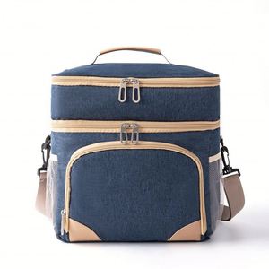 Sac isotherme extensible grand format pour adultes, durable, isolé, double couche, 600D, imperméable, pour pique-nique, boîte à lunch, compartiment sec/humide - Product Image 5