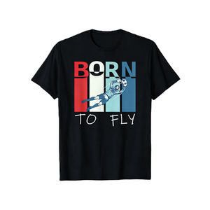 <span class=keywords><strong>Camiseta</strong></span> con Gráfico de <span class=keywords><strong>Portero</strong></span> de Fútbol 'Born to Fly', <span class=keywords><strong>Camiseta</strong></span> Deportiva para Jugador de Fútbol - Product Image 1