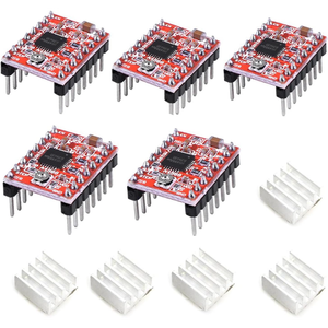 Module de commande de moteur pas à pas A4988 avec dissipateur thermique, contrôle de courant réglable pour imprimante 3D Mendel Huxley, pour Arduino - Product Image 1