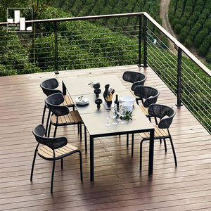 Moderno <span class=keywords><strong>Hotel</strong></span> al aire libre <span class=keywords><strong>de</strong></span> lujo mesa <span class=keywords><strong>de</strong></span> comedor y silla <span class=keywords><strong>de</strong></span> jardín Patio marco <span class=keywords><strong>de</strong></span> aluminio al aire libre silla apilable muebles - Product Image 5