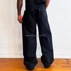 Jean Baggy Personnalisé en Tissu Selvedge 100% Denim Lourd Délavé Coupe Large – Pantalon Décontracté Streetwear Selvedge Baggy Vierge - Product Image 5