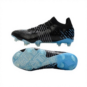 Botas de Fútbol Profesionales para Hombre, Estilo CITIZENS, Tacos FG, Zapatos de Entrenamiento Personalizados al por Mayor, Color Negro y Azul - Product Image 3