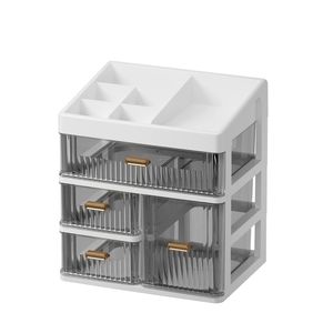 Nouvelle boîte de rangement de bureau de style tiroir, organiseur de cosmétiques pour bureau, boîte de rangement verticale au design minimaliste - Product Image 3