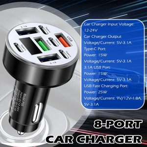 อะแดปเตอร์ชาร์จในรถยนต์ USB ประเภท C ชาร์จเร็วสุดพร้อมจอแสดงผลแรงดันไฟฟ้าสำหรับไอโฟน ซัมซุง หัวเว่ย วันพลัส วันพลัส ออปโป้ วีโว่ใหม่ - Product Image 6
