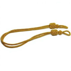 Cordón de Macramé Trenzado de 3 Hilos con Acabado Recubierto, Personalizable, de Alta Tenacidad, Clásico, para Prendas Ceremoniales Dada - Product Image 1