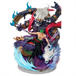 <span class=keywords><strong>Action</strong></span> <span class=keywords><strong>Figure</strong></span> Anime <span class=keywords><strong>di</strong></span> Alta Qualità <span class=keywords><strong>One</strong></span> <span class=keywords><strong>Piece</strong></span> Roronoa Zoro con Doppia Testa Modalità Yama, Giocattolo da Collezione in PVC - Product Image 2