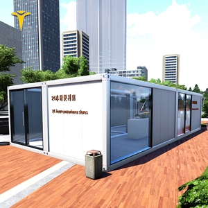 Negozio Prefabbricato a Basso Costo con Pannelli Sandwich, Casa Container Smontabile, Minimarket - Product Image 1