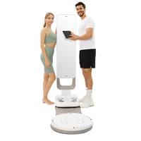 Analyseur de composition corporelle bioélectrique U+300 pour l'analyse de données d'entraînement, la thérapie par biorésonance et l'évaluation de la santé, avec fonction de balance de fitness