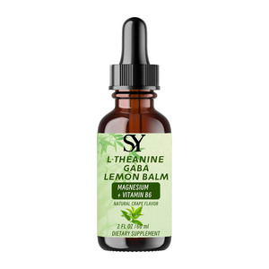 Gotas Líquidas Premium Personalizadas para Relaxamento com GABA, L-Teanina, Magnésio e Vitamina B6 – Suporte Calmante para Alívio do Estresse - Product Image 1