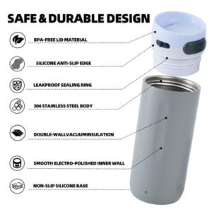 <span class=keywords><strong>Bouteille</strong></span> de sport isotherme en acier inoxydable personnalisée de 16 oz, anti-fuite, pour la salle de sport, <span class=keywords><strong>avec</strong></span> message de motivation - Product Image 5