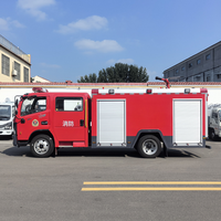 Camion de pompier forestier tout-terrain Dongfeng 2*4 diesel avec réservoir d'eau pour la lutte contre les incendies dans les usines, livraison mondiale gratuite