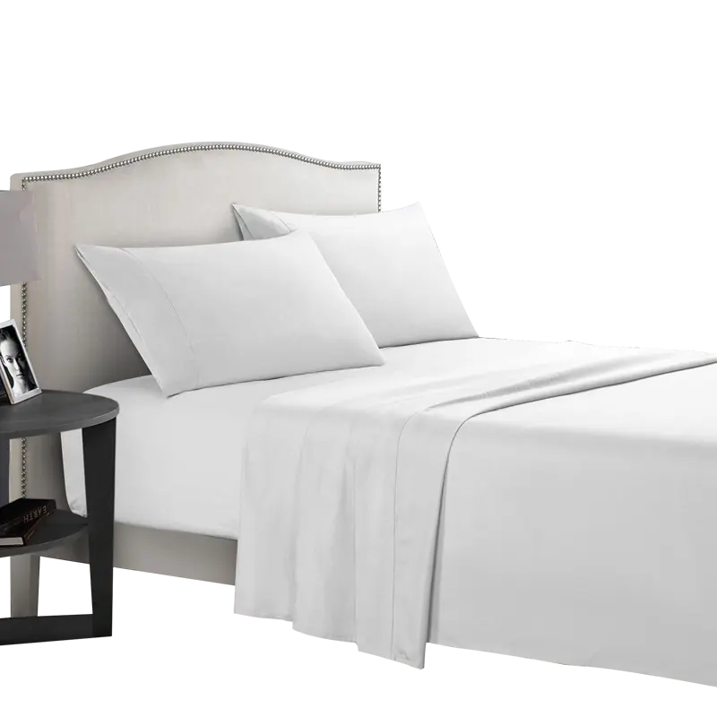 Großhandel einfache einfarbige bequeme Bettwäsche Set Bettwäsche Bett bezug Kissen bezug für King Size