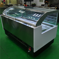 Prix usine De Crème Glacée de Yaourt Vitrine