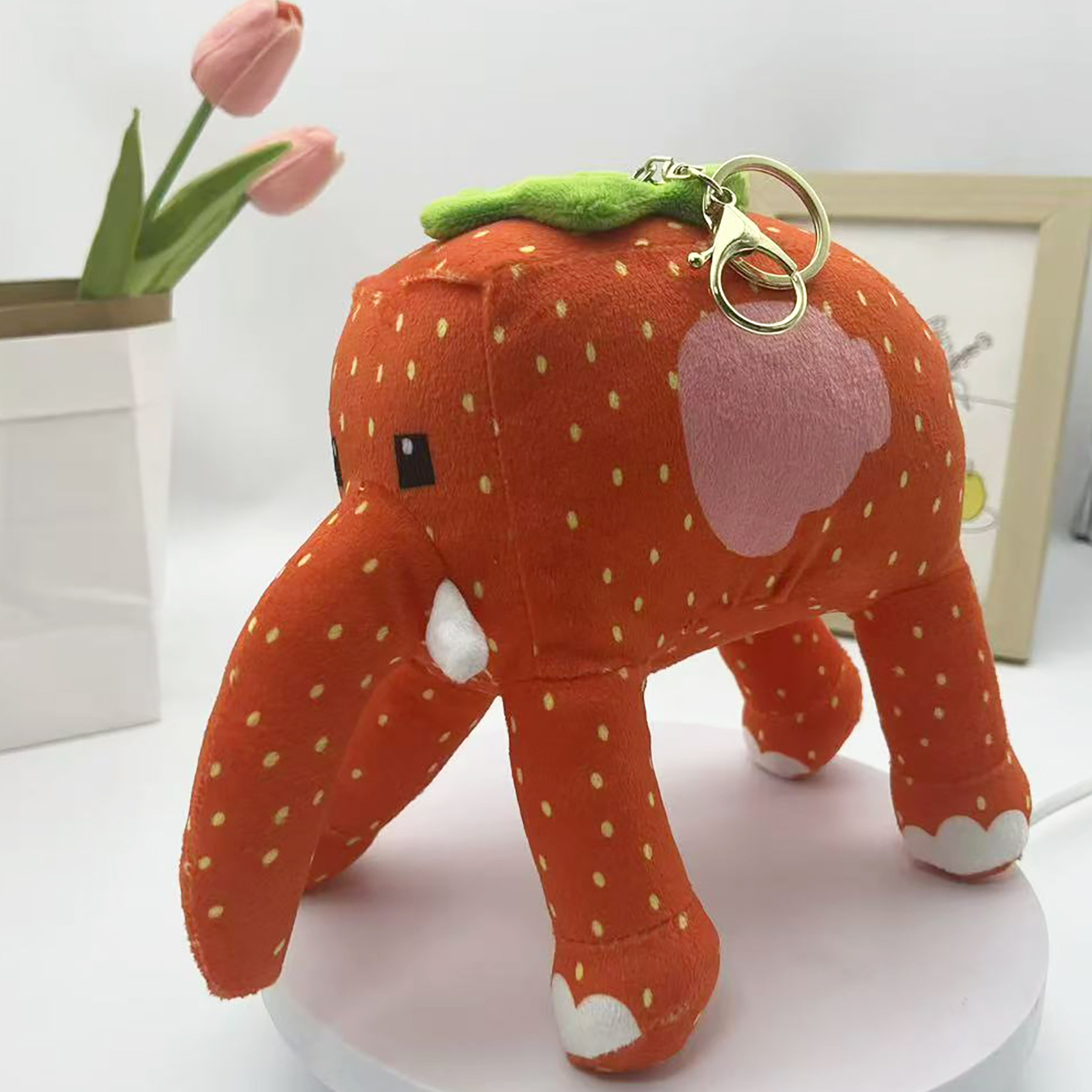 Colgante elefante fresa