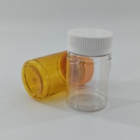 PET80ml botol plastik farmasi berbentuk bambu kecil dan halus digunakan untuk mengisi kapsul